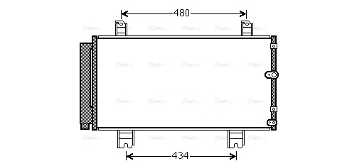 Конденсатор, кондиционер   TO5572D   AVA QUALITY COOLING