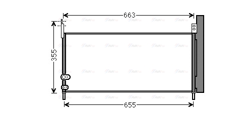 Конденсатор, кондиционер   TO5576D   AVA QUALITY COOLING