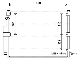 Конденсатор, система кондиціонування повітря   TO5617D   AVA QUALITY COOLING