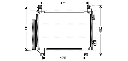 Конденсатор, кондиционер   TO5665D   AVA QUALITY COOLING