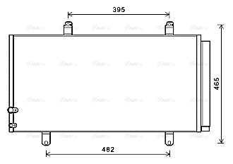 Конденсатор, кондиционер   TO5696D   AVA QUALITY COOLING