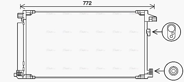 Конденсатор, система кондиціонування повітря   TO5741D   AVA QUALITY COOLING