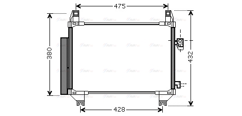 Конденсатор, система кондиціонування повітря   TOA5407D   AVA QUALITY COOLING