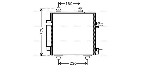 Конденсатор, система кондиціонування повітря   TOA5414D   AVA QUALITY COOLING