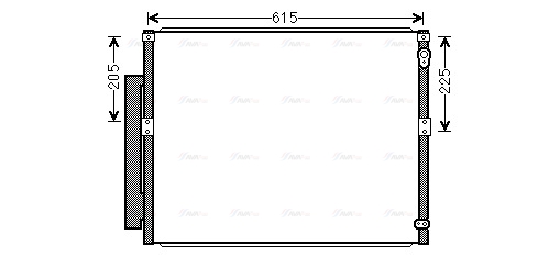 Конденсатор, кондиционер   TOA5564D   AVA QUALITY COOLING