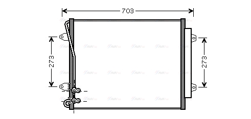 Конденсатор, кондиционер   VNA5226D   AVA QUALITY COOLING