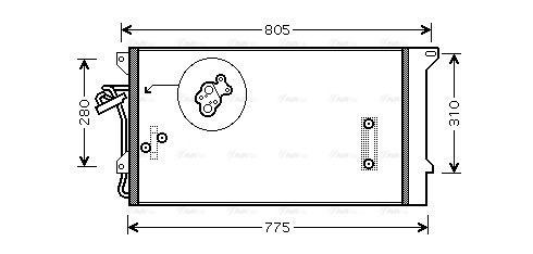 Конденсатор, кондиционер   VNA5244D   AVA QUALITY COOLING