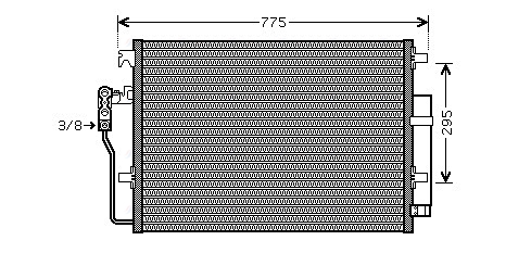 Конденсатор, кондиционер   VNA5277D   AVA QUALITY COOLING