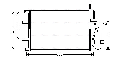 Конденсатор, система кондиціонування повітря   VO5107D   AVA QUALITY COOLING