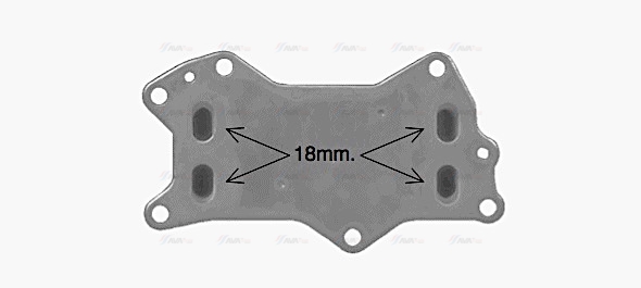 Охолоджувач оливи, моторна олива JE3079 AVA QUALITY COOLING #1