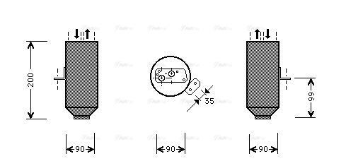 Осушувач, система кондиціонування повітря   BWD217   AVA QUALITY COOLING