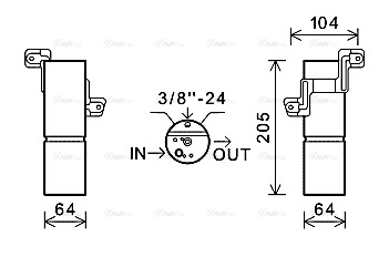 Осушувач, система кондиціонування повітря   MSD598   AVA QUALITY COOLING