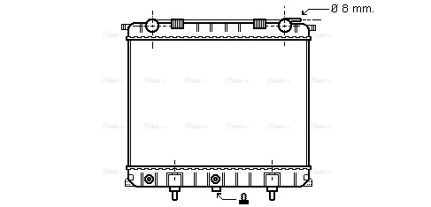 Радиатор, охлаждение двигателя   AU2132   AVA QUALITY COOLING