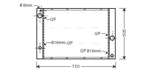 Радіатор, система охолодження двигуна   BWA2338   AVA QUALITY COOLING