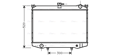 Радиатор, охлаждение двигателя   DN2041   AVA QUALITY COOLING