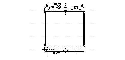 Радиатор, охлаждение двигателя   DN2128   AVA QUALITY COOLING