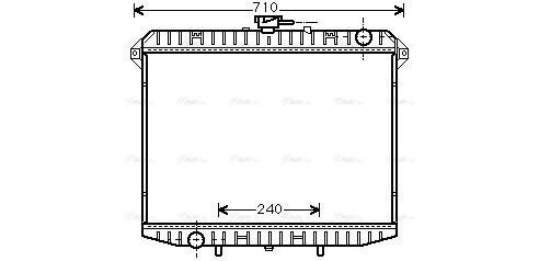 Радиатор, охлаждение двигателя   DN2148   AVA QUALITY COOLING