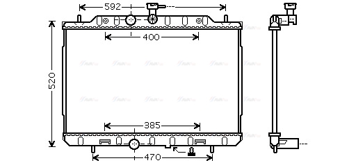 Радиатор, охлаждение двигателя   DN2292   AVA QUALITY COOLING