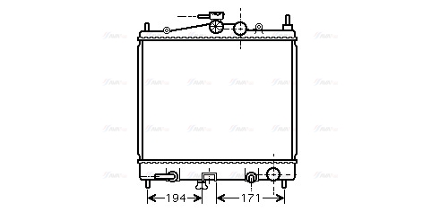 Радиатор, охлаждение двигателя   DNA2248   AVA QUALITY COOLING