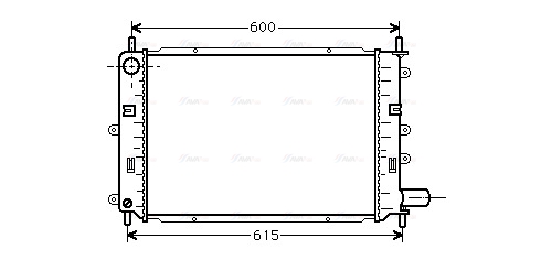 Радіатор, система охолодження двигуна   FD2151   AVA QUALITY COOLING