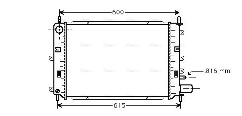 Радіатор, система охолодження двигуна   FD2152   AVA QUALITY COOLING