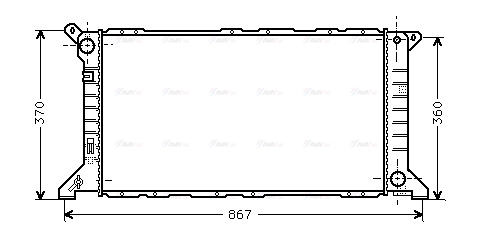 Радиатор, охлаждение двигателя   FD2206   AVA QUALITY COOLING