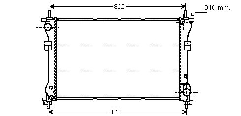 Радиатор, охлаждение двигателя   FD2320   AVA QUALITY COOLING