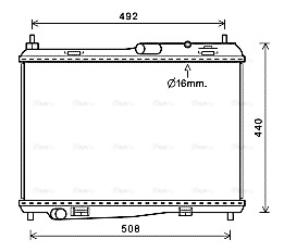 Радиатор, охлаждение двигателя   FD2620   AVA QUALITY COOLING