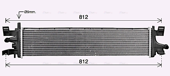 Радиатор, охлаждение двигателя   FD2663   AVA QUALITY COOLING