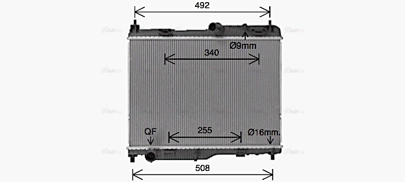 Радиатор, охлаждение двигателя   FD2683   AVA QUALITY COOLING