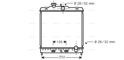 Радиатор, охлаждение двигателя   HD2120   AVA QUALITY COOLING