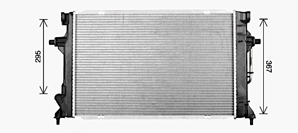 Радіатор, система охолодження двигуна HY2596 AVA QUALITY COOLING #1