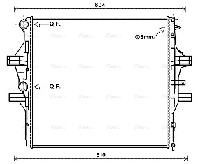 Радиатор, охлаждение двигателя   IV2125   AVA QUALITY COOLING