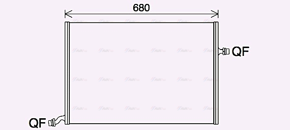 Радиатор, охлаждение двигателя   MS2712   AVA QUALITY COOLING