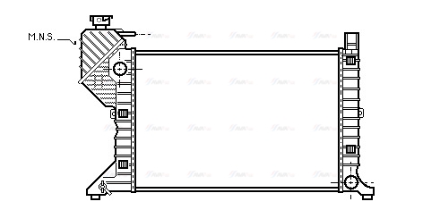Радиатор, охлаждение двигателя   MSA2181   AVA QUALITY COOLING