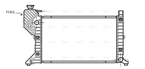 Радиатор, охлаждение двигателя   MSA2183   AVA QUALITY COOLING