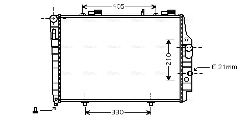 Радіатор, система охолодження двигуна   MSA2337   AVA QUALITY COOLING