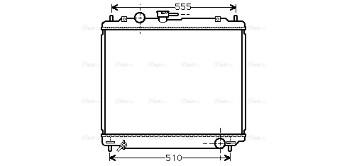 Радіатор, система охолодження двигуна   MT2109   AVA QUALITY COOLING