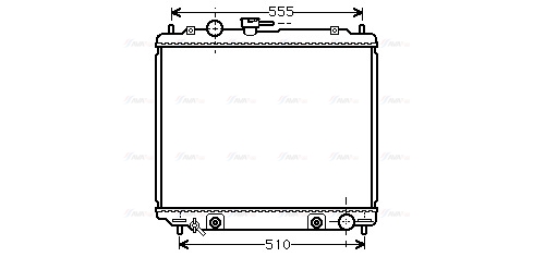 Радиатор, охлаждение двигателя   MT2182   AVA QUALITY COOLING