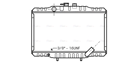 Радіатор, система охолодження двигуна   MTA2062   AVA QUALITY COOLING