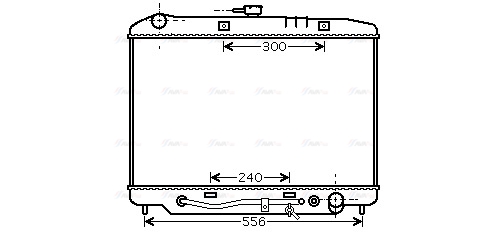 Радиатор, охлаждение двигателя   OL2180   AVA QUALITY COOLING