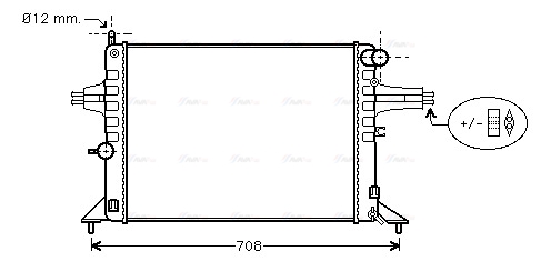 Радіатор, система охолодження двигуна   OL2272   AVA QUALITY COOLING