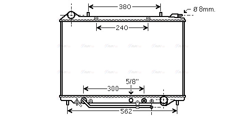 Радіатор, система охолодження двигуна   OL2405   AVA QUALITY COOLING