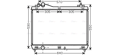 Радиатор, охлаждение двигателя   SZ2104   AVA QUALITY COOLING