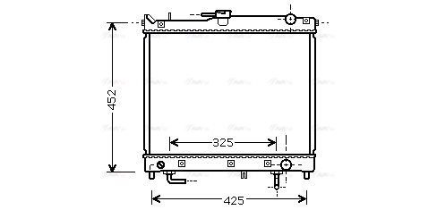 Радиатор, охлаждение двигателя   SZ2109   AVA QUALITY COOLING