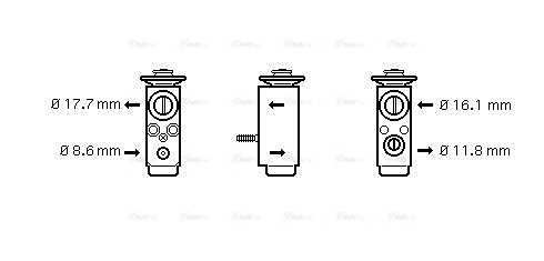 Расширительный клапан, кондиционер   OL1352   AVA QUALITY COOLING