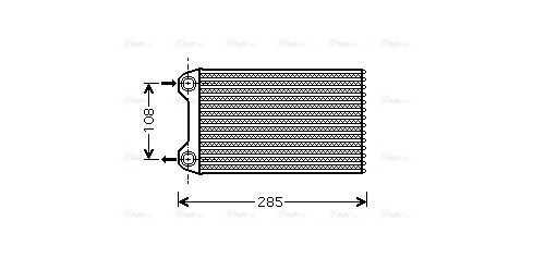 Теплообмінник, система опалення салону   AIA6223   AVA QUALITY COOLING