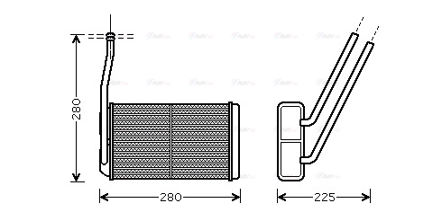 Теплообменник, отопление салона   AU6177   AVA QUALITY COOLING