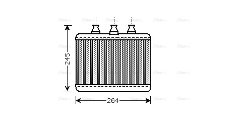 Теплообменник, отопление салона   BWA6271   AVA QUALITY COOLING