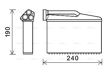 Теплообмінник, система опалення салону   BWA6541   AVA QUALITY COOLING